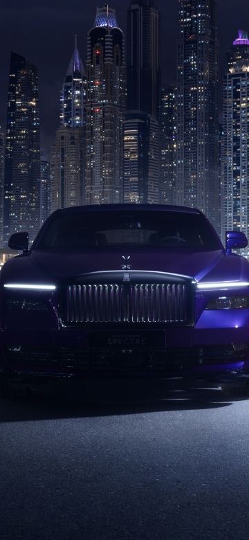 Rolls-Royce Black Badge Spectre, Night