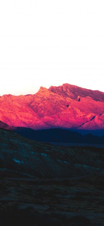 Purple Mountains, Nevada, Rocky Mountains, Shadow, Sunlight, Daytime, Contrast, 5K