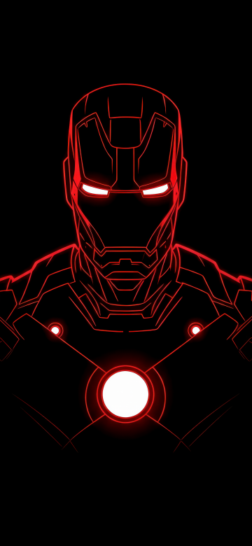 Iron Man, Red glow