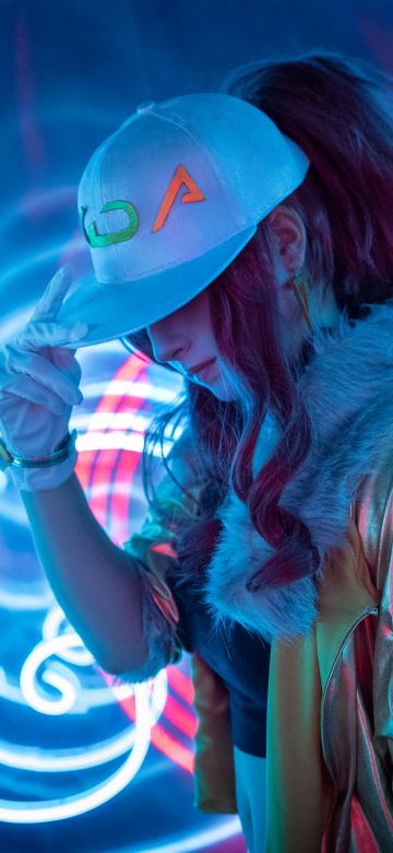 KDA Akali, Cosplay, League of Legends, Neon, K-pop