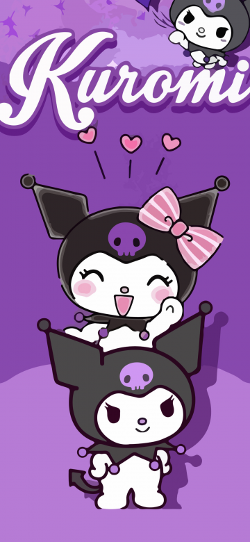 Kuromi, Purple background