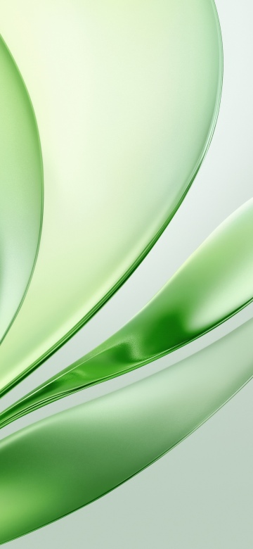 Glossy, Green abstract