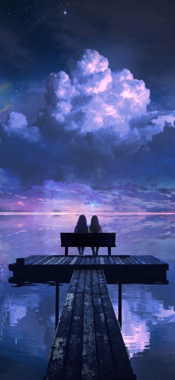 Romantic, Night sky