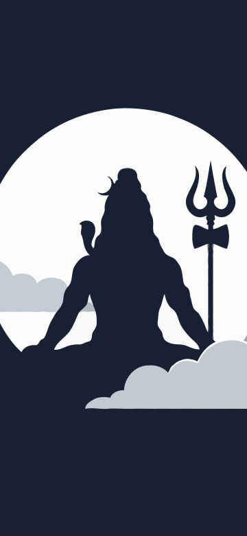 Lord Shiva, Dark background