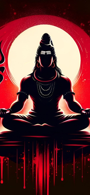Lord Shiva, Silhouette