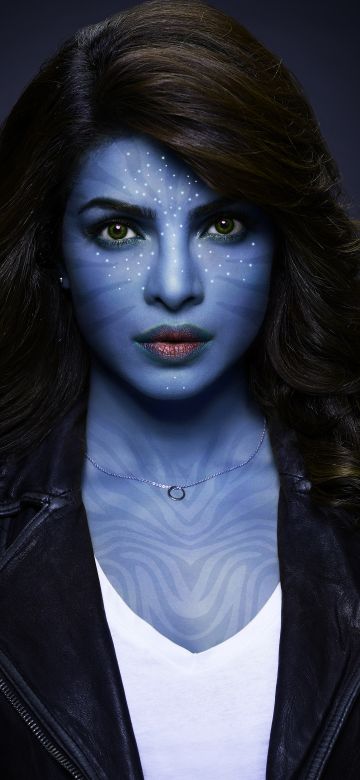 Priyanka Chopra, Indian actress, Avatar, CGI, Portrait, Bollywood actress