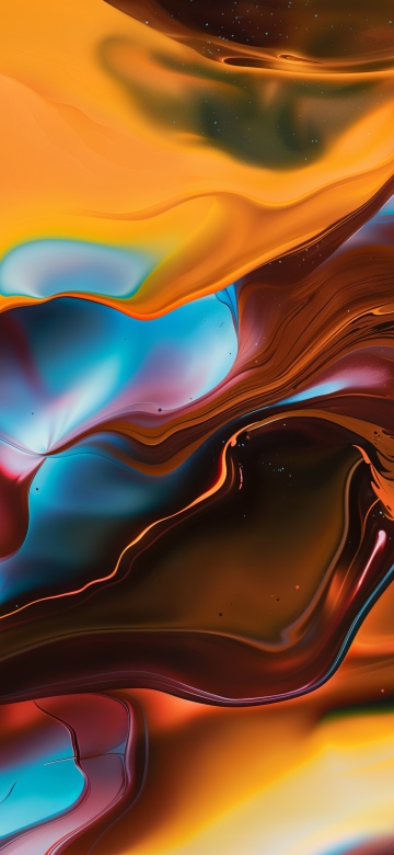 Colorful abstract, Fluid art