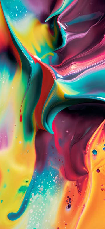 Liquid art, Paint
