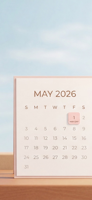 Aesthetic May 2026 Calendar