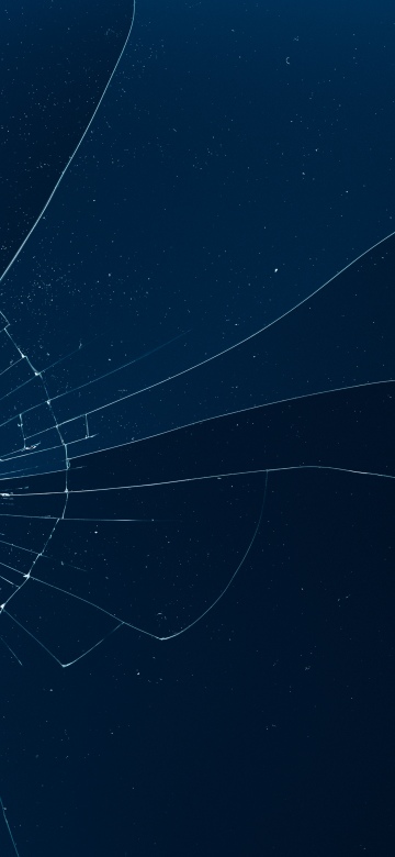 Shattered glass, Blue background