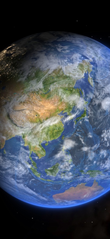 Planet Earth, Dark background