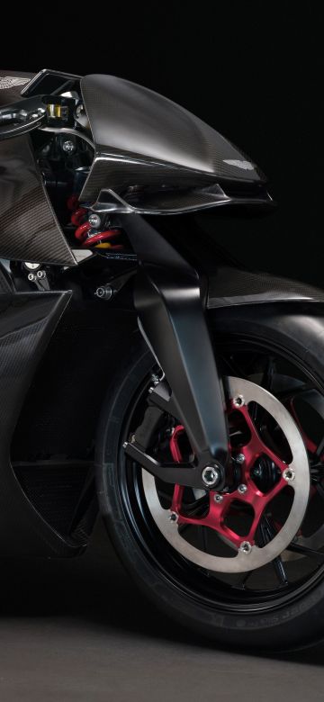 Aston Martin AMB 001, 8K, Sports bikes, Futuristic, Black background, 5K