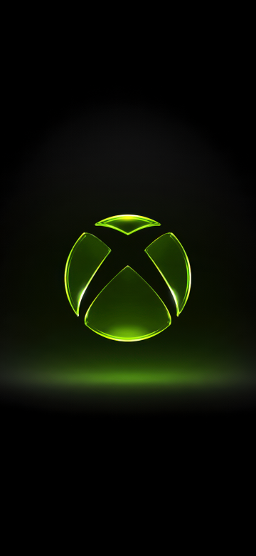 Xbox logo, Black background