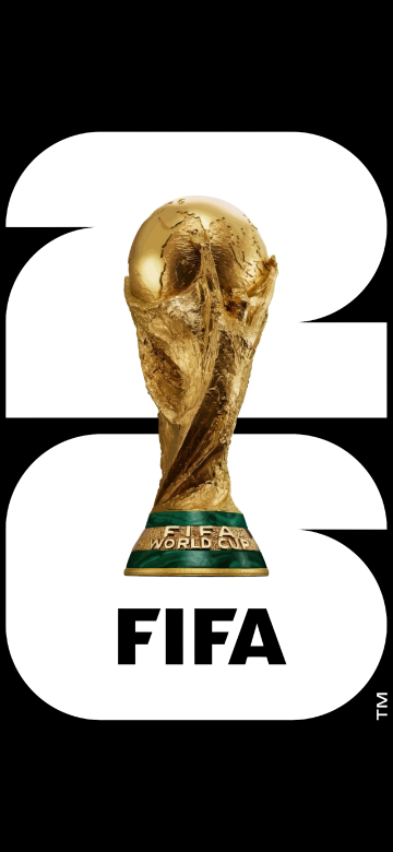 FIFA World Cup 2026 Logo, Black background