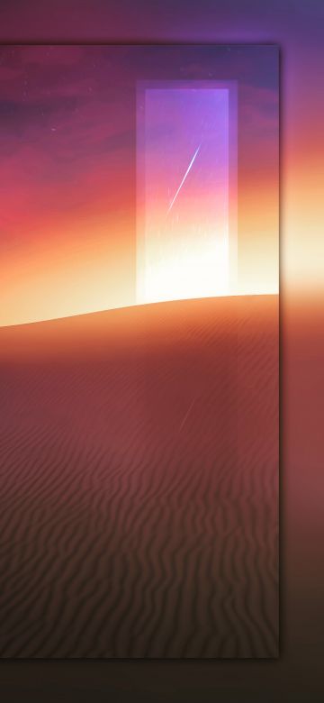 Desert, Tranquility, Sunset, Portal