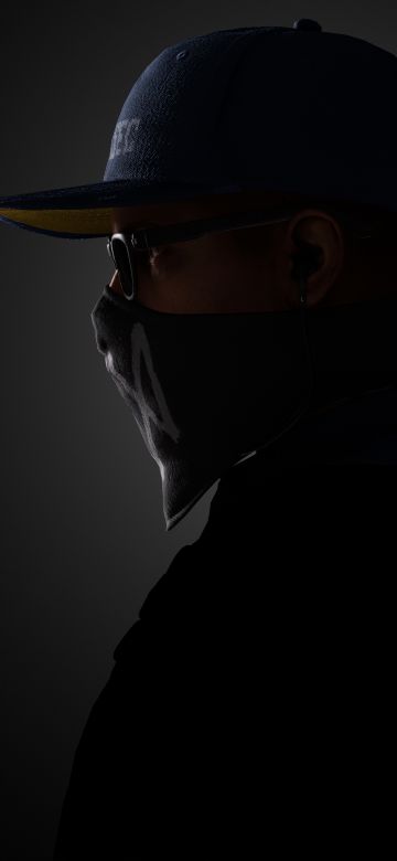 Marcus Holloway, Watch Dogs 2, Dark background, 5K, 8K