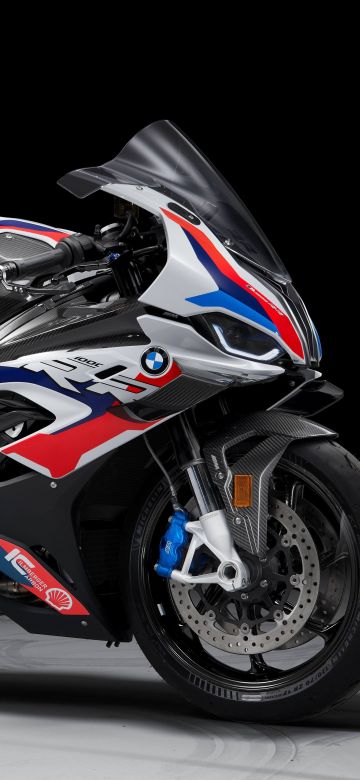 BMW M 1000 RR, 5K, Race bikes, 2021, Black background