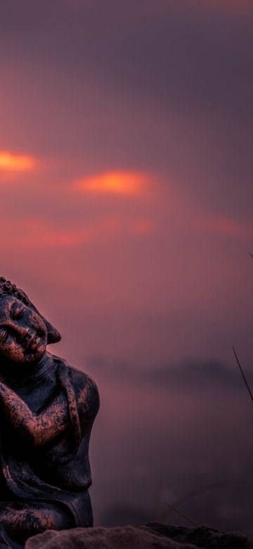 Lord Buddha, Statue, Sunset, Cute figure, Gautama Buddha