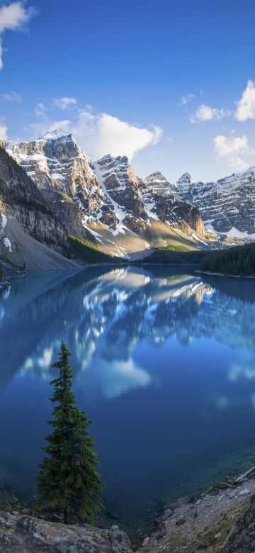 Moraine Lake, Alberta, Banff National Park, Mountains, Daytime, Scenery, Alberta, Canada