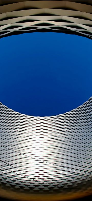 Basel exhibition center, Switzerland, Modern architecture, Sky view, Dark background, Landmark, 5K