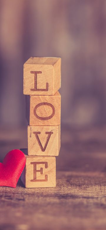 Love heart, Wooden Blocks, Red heart, Wooden letters, Creative, 5K