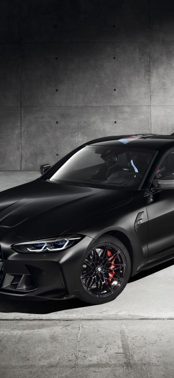 BMW M4 Competition, Black cars, 2020, 5K