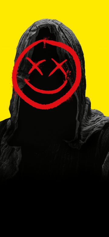 Smiley, Hoodie, Yellow background, Smiley Face Killers