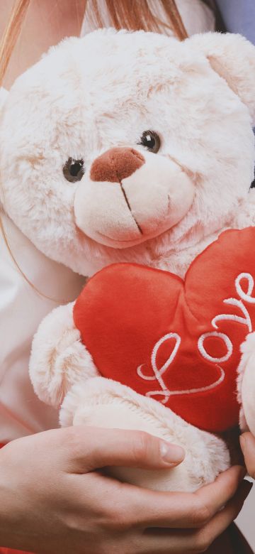 Teddy bear, Couple, Heart, Valentine, Romantic, Cute Bear, 5K, February