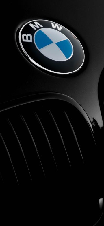 BMW Z3, BMW logo, Black cars, Black background, Front View, Convertible, Grill, Closeup, 5K