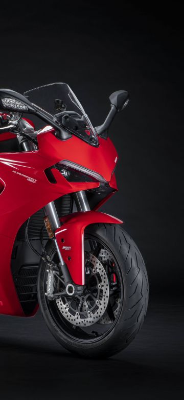 Ducati SuperSport 950, 5K, Sports bikes, Dark background, 2021, 8K