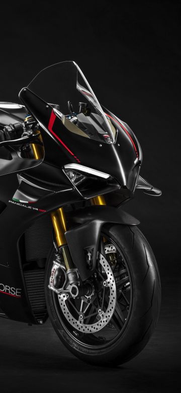 Ducati Panigale V4 SP, 8K, 2021, Dark background, 5K