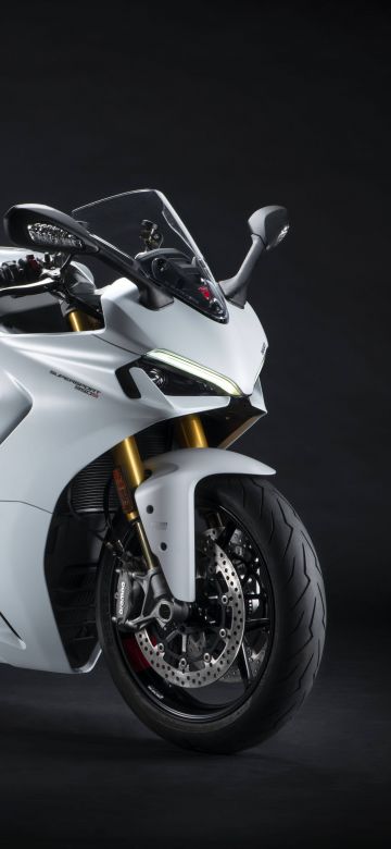 Ducati SuperSport 950, Dark background, Sports bikes, 2021, 5K, 8K