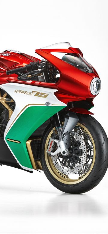 MV Agusta Superveloce 75 Anniversario, Limited edition, 2020, White background, 5K