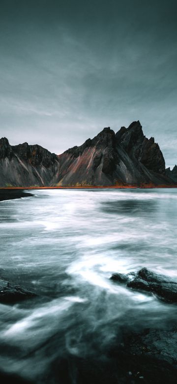 Rocks, Seashore, Beach, Iceland, 5K, 8K