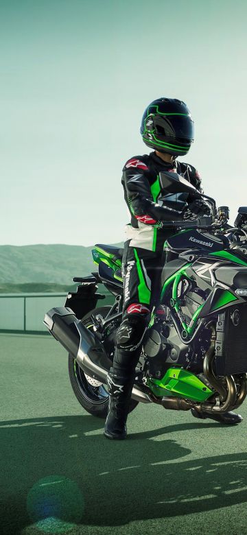 Kawasaki Z H2 SE, Biker, 2021, Sports bikes, Racing bikes