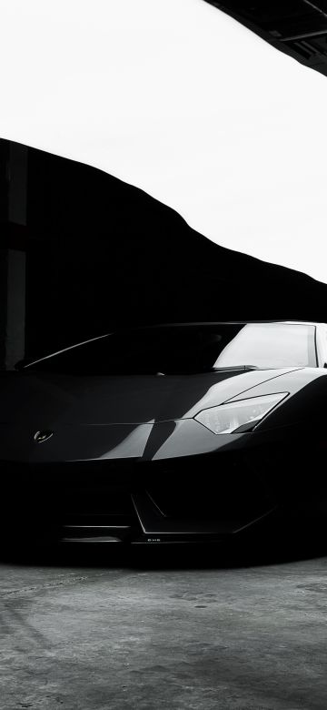 Lamborghini Aventador, Black cars, CGI