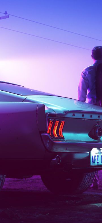 Ford Mustang GT Fastback, Drive, Motel, Neon, 5K