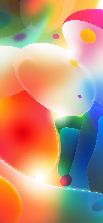 3D, Colorful gradients, Glow, Light