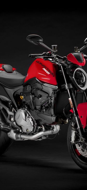 Ducati Monster, 2021, Dark background, 5K