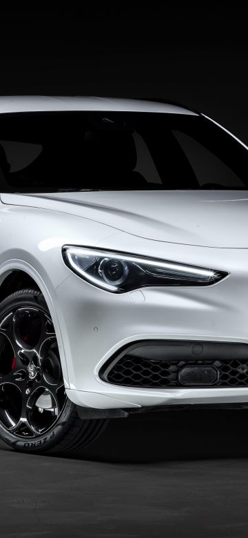 Alfa Romeo Stelvio Veloce Ti, Dark background, 2020, 5K, 8K