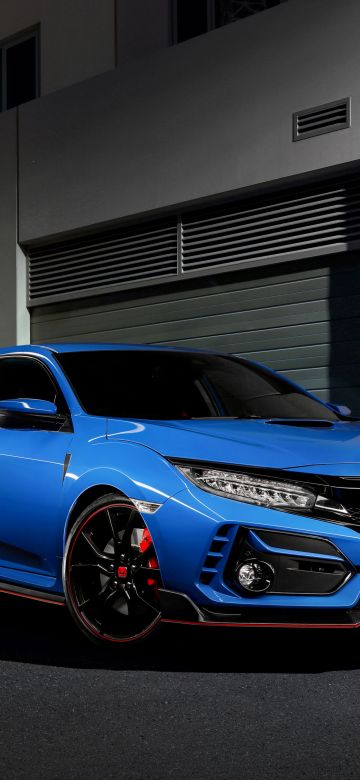 Honda Civic Type R, 2021, 5K, Dark background