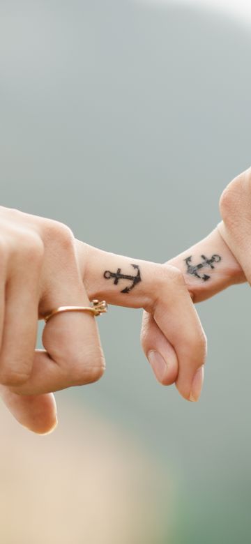 Couple, Hands together, Fingers, Youth, Romantic, Lovers, 5K