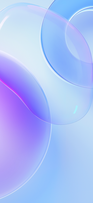 Huawei Nova 8 Pro, Aesthetic, Bubble, Circle, White background, Purple, Blue, Stock, Pastel background, Pastel blue