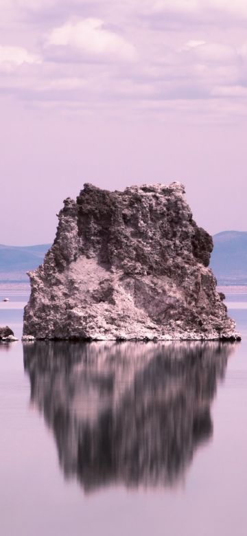 Beach, Rock, macOS Mojave, Mountains, 5K