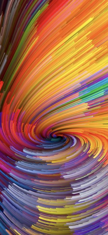 Chroma, macOS Mojave, Colorful, Spiral, Stock, 5K