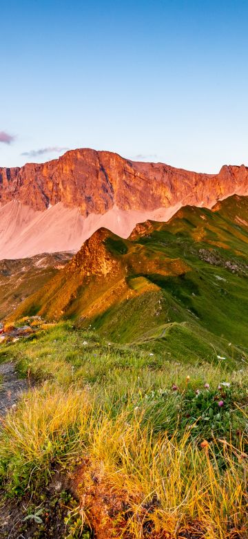 Jägglisch Horn, Switzerland, Mountain pass, Countryside, Outdoor, Plateau, Blue Sky, 5K