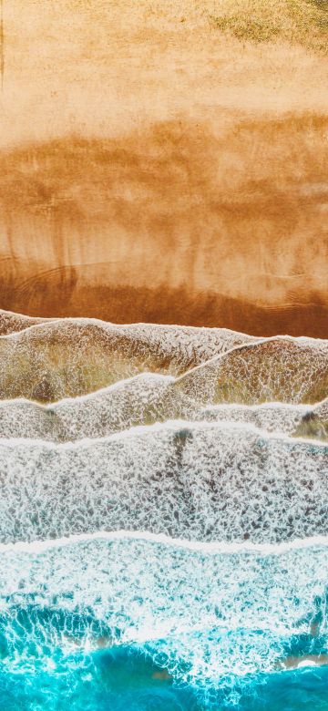 Canary Islands, Spain, Aerial view, Ocean, Sea waves, Beach, Landscape, Drone photo