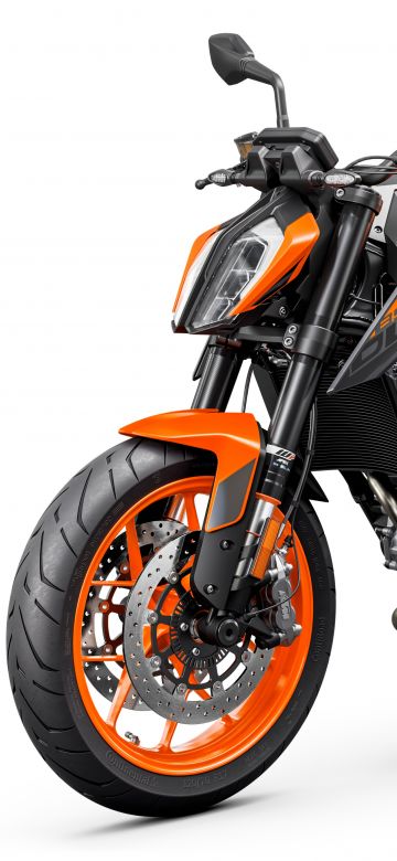 KTM 890 Duke, 5K, 2021, White background