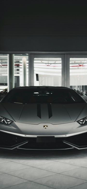 Lamborghini Huracan, Monochrome, Grey, Black and White