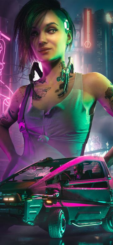 Judy Alvarez, Neon, Cyberpunk 2077, Cyberpunk girl, 2021 Games